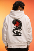 Embroidered Zoro One-piece White Oversized Hoodie
