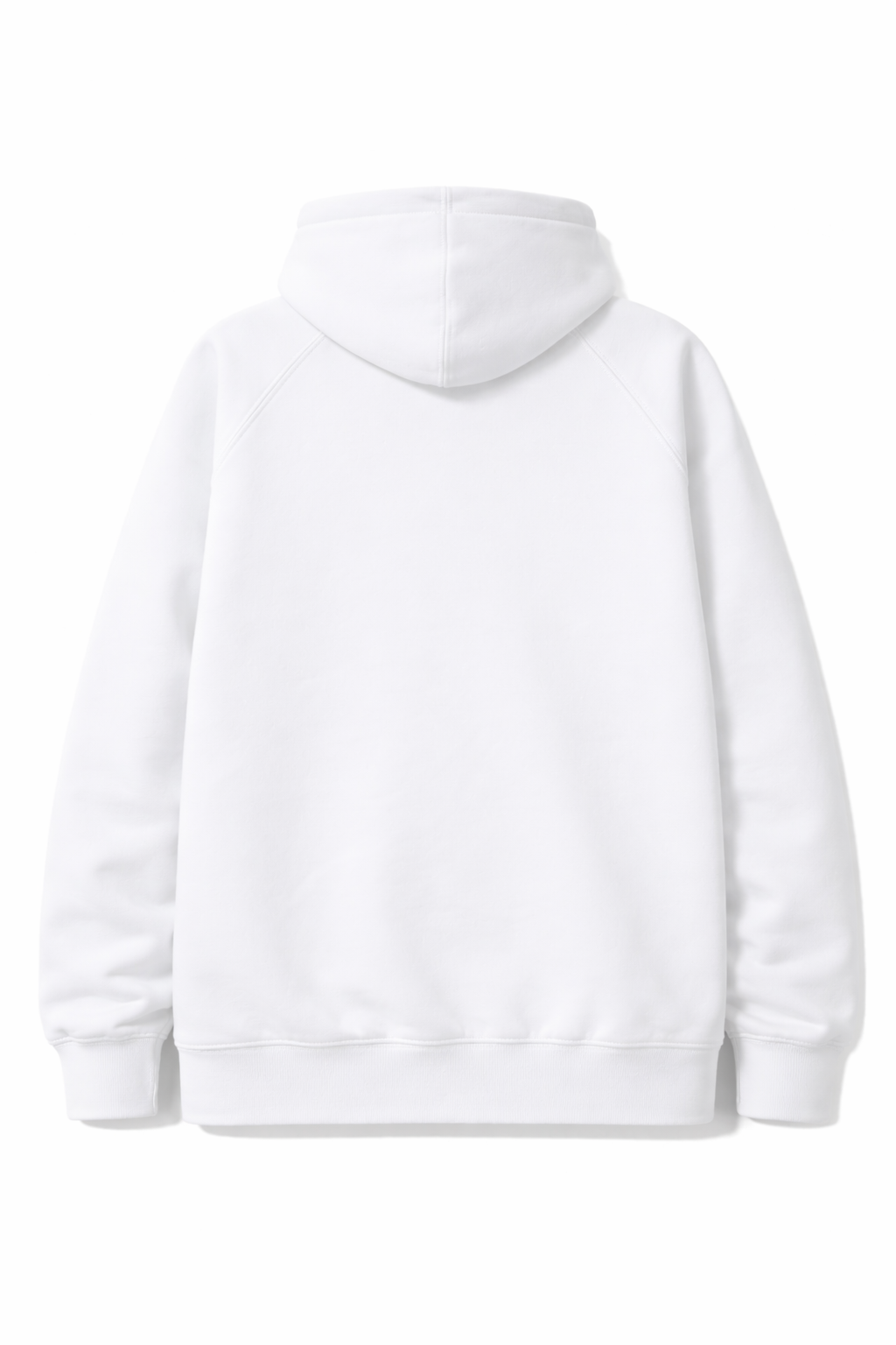 White Premium Hoodie with Logo Embroidered