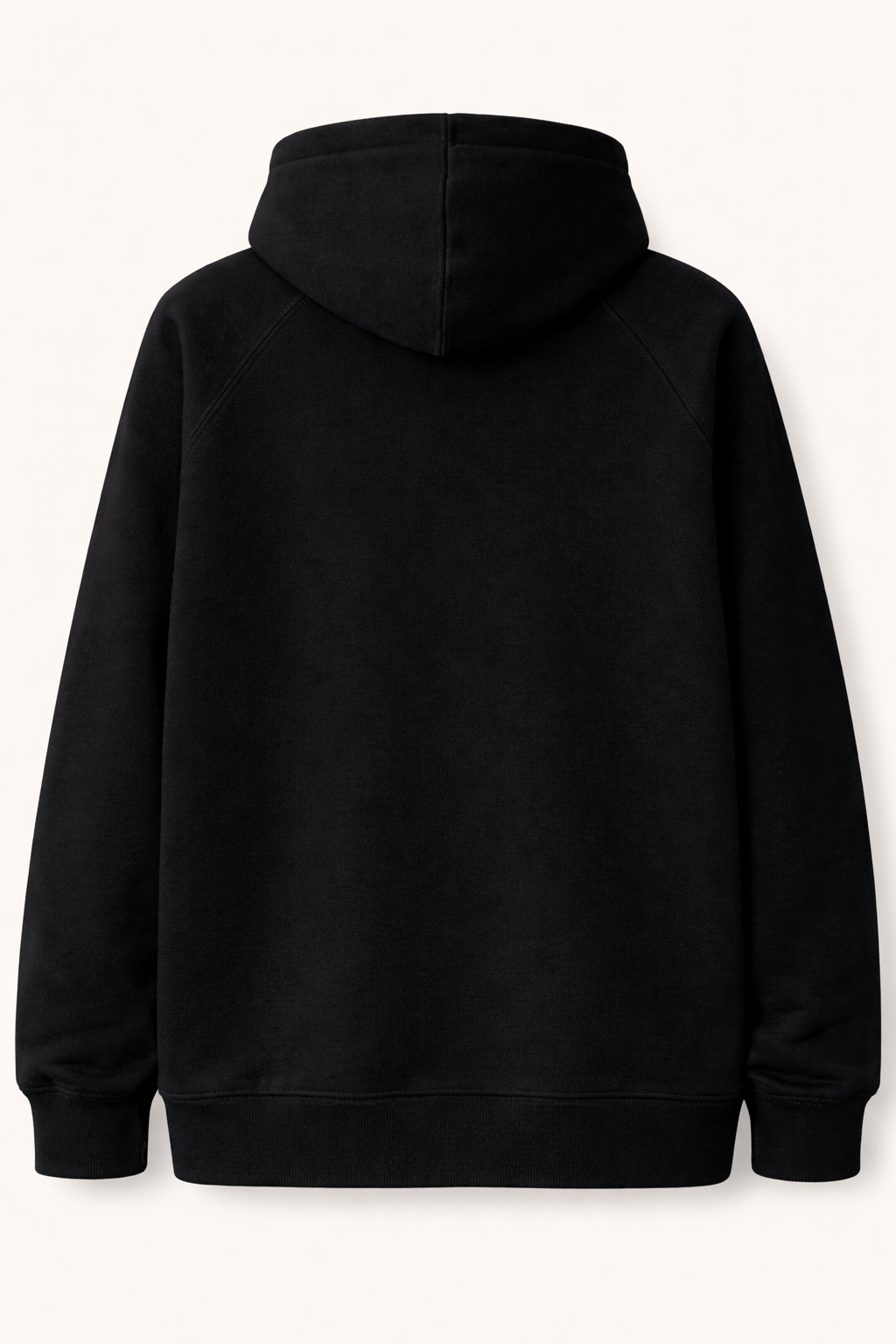 Black Premium Hoodie With Logo Embroidered