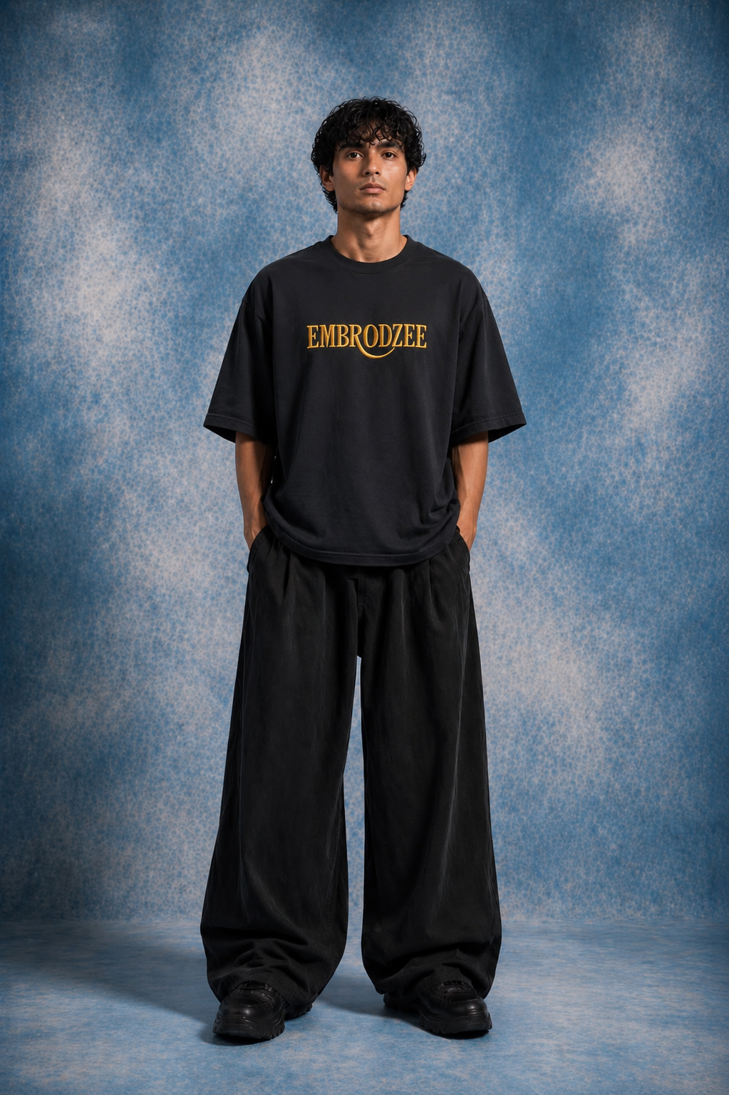 Naruto Rivalry Embroidered Oversized T-Shirt