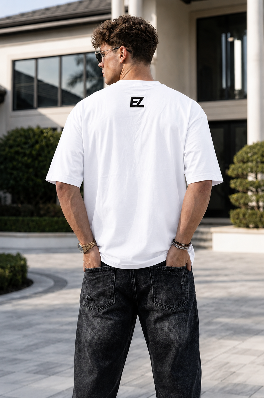 Classic White Oversized Tshirt with Logo