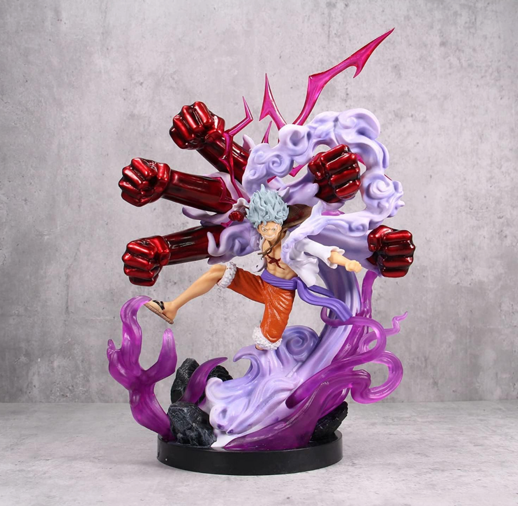 Onepiece Anime Luffy Gear 5 Sun God Nika Action Figure - 24cm