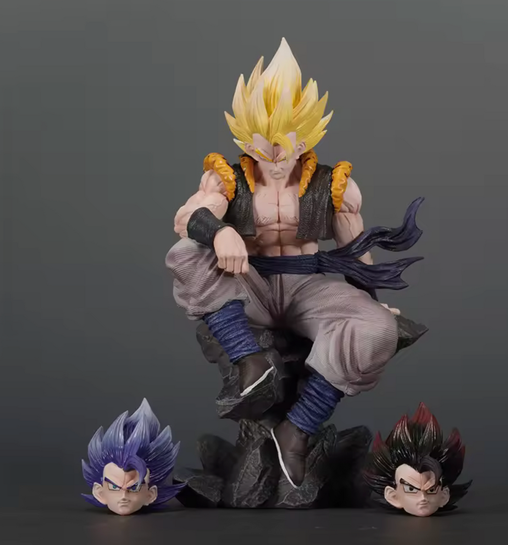 Dragon Ball Z Gogeta Action Figure with 2 Detachable Heads - 23cm