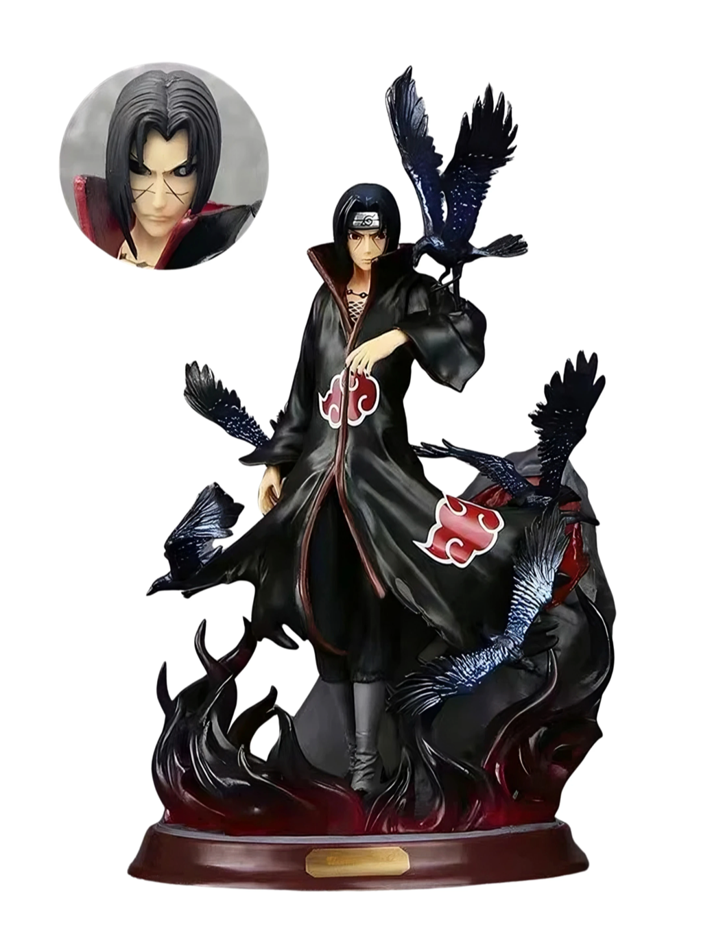 Naruto Uchiha Itachi Action Figure with Crow - Two Face (24 cm)