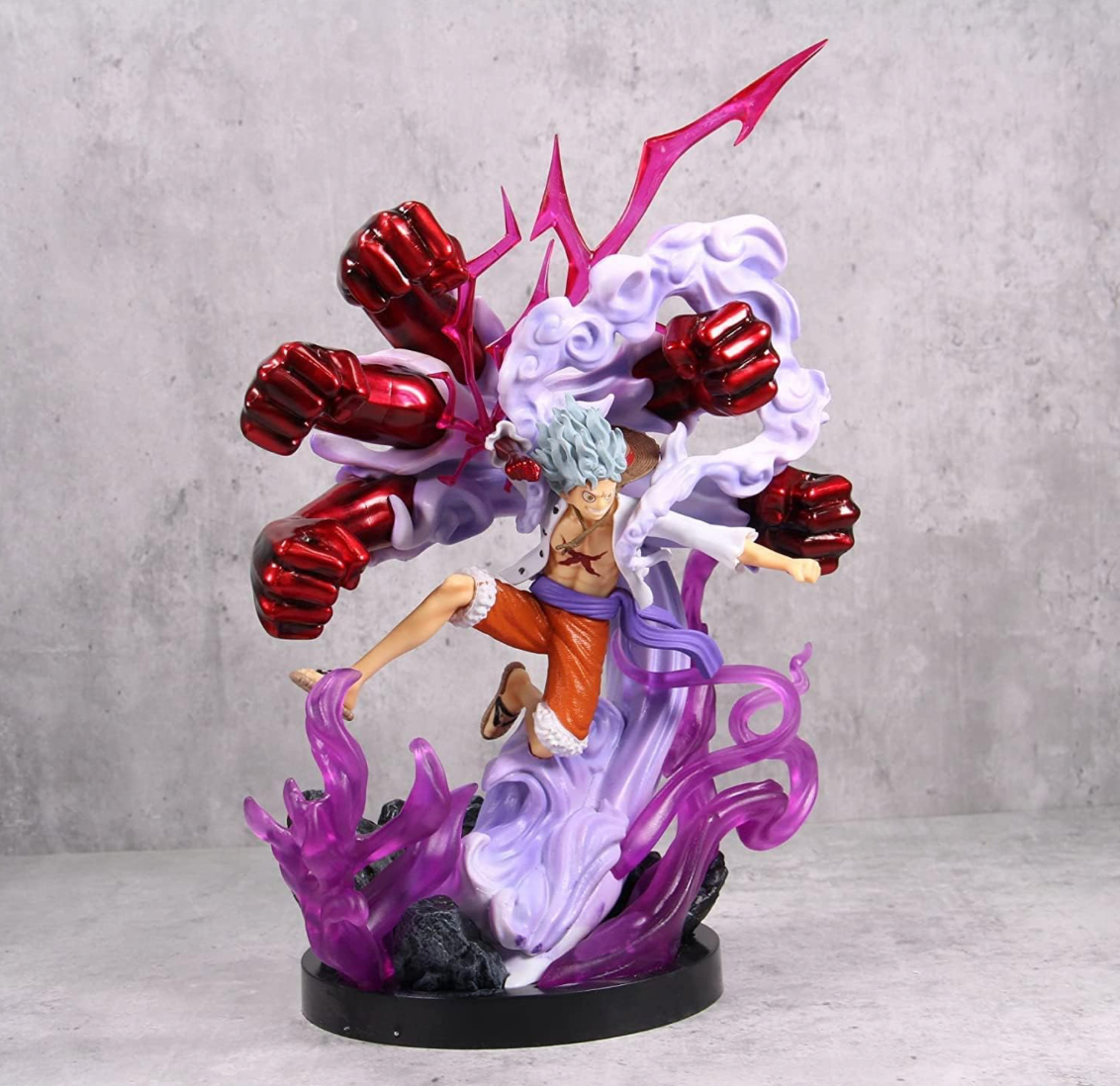 Onepiece Anime Luffy Gear 5 Sun God Nika Action Figure - 24cm