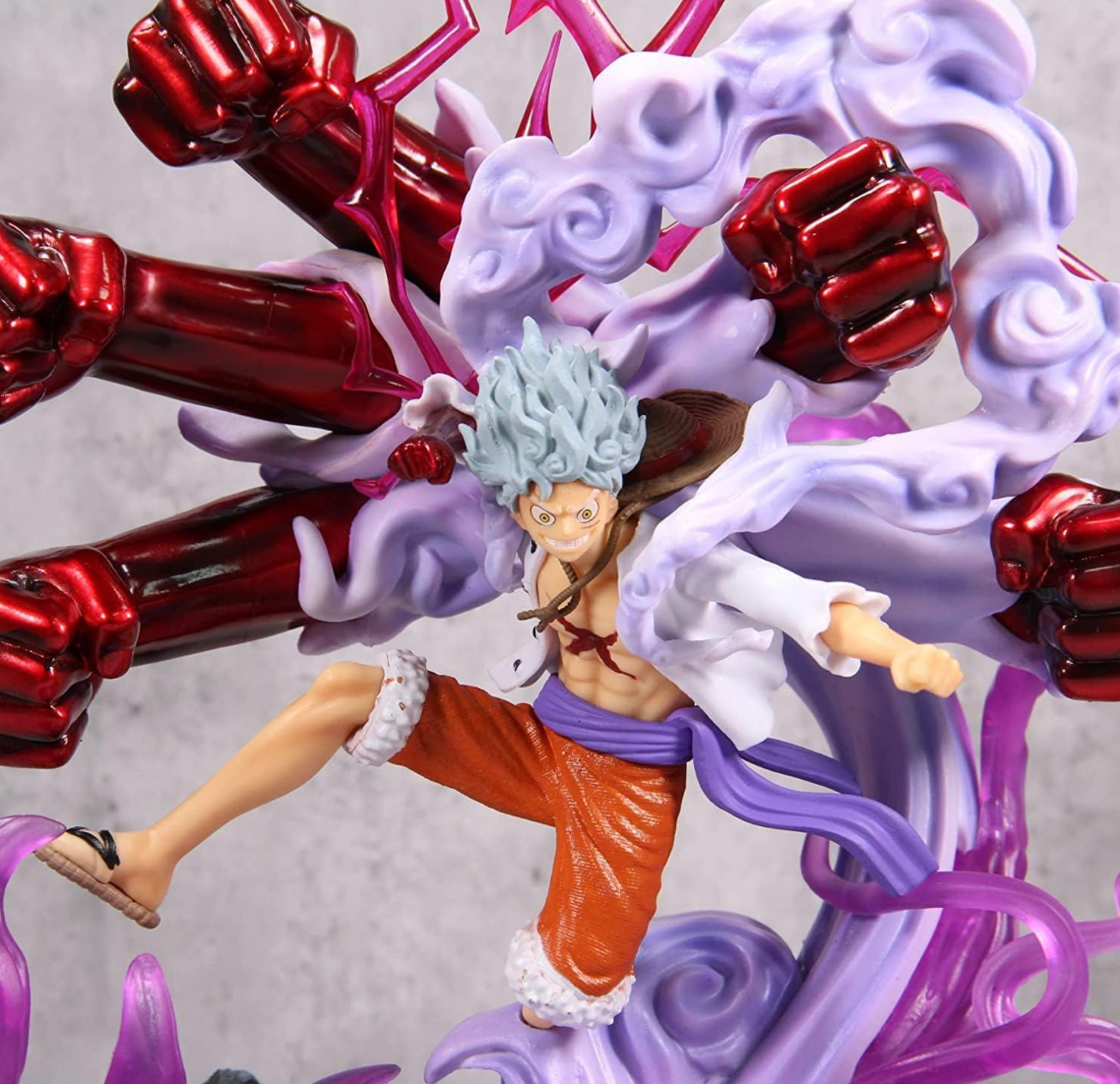 Onepiece Anime Luffy Gear 5 Sun God Nika Action Figure - 24cm