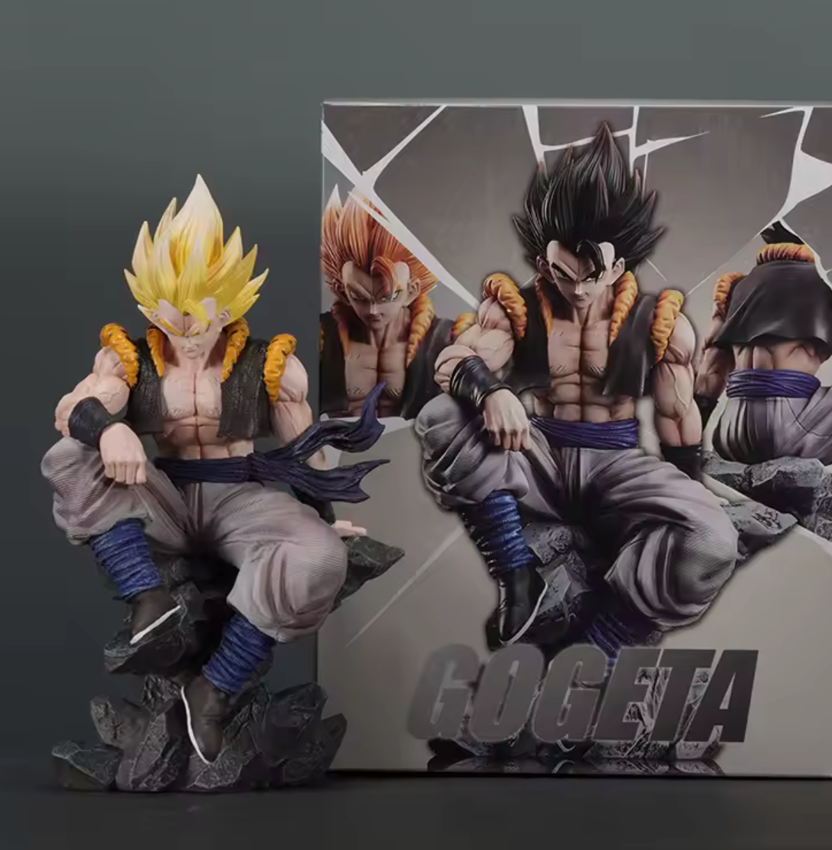 Dragon Ball Z Gogeta Action Figure with 2 Detachable Heads - 23cm