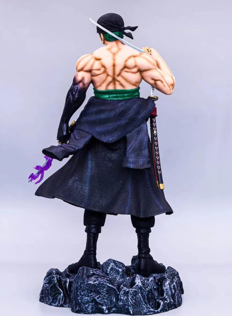 Roronoa Zoro Action Figure 28 cm One Piece Anime PVC ABS Resin Collectible Statue