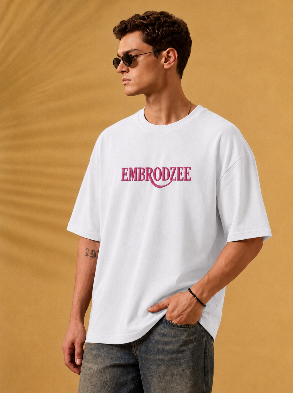 The Shadow Monarch - Solo Leveling Embroidered Oversized T-Shirt