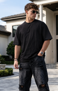 Classic Black Oversized Tshirt with Logo